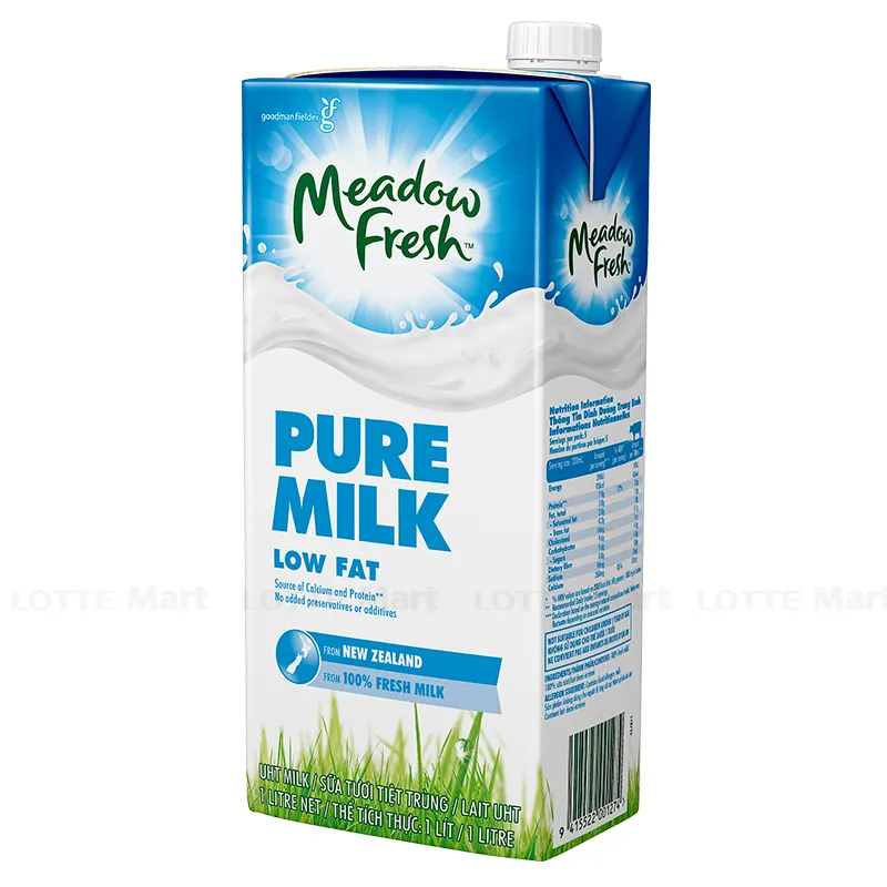 Sữa Tươi Tiệt Trùng Ít Béo Meadow Fresh Hộp 1L