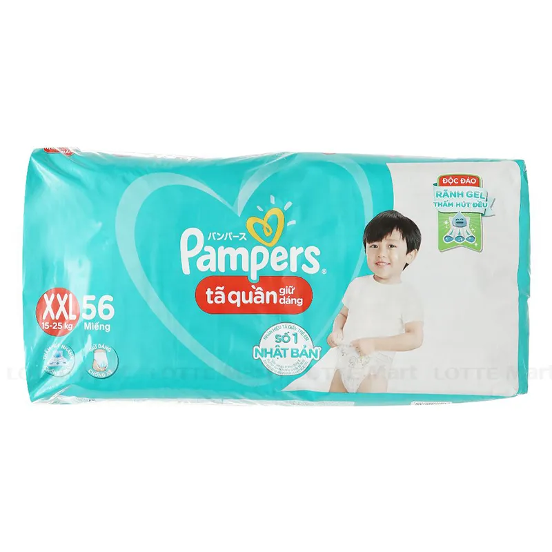 Tã Quần Pampers Super Jumbo Size Xxl Gói 56 Miếng