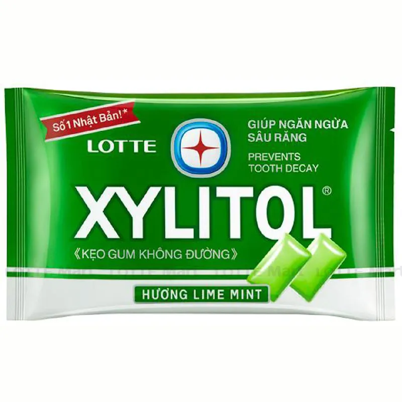 Xylitol Chewing Gum Assorted Flavour - Lemon, Lime, Soda