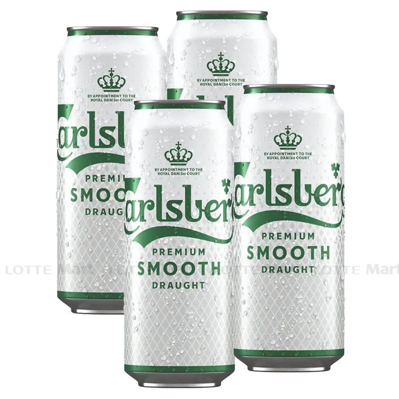 Lốc 4 Lon Bia Carlsberg Smooth Draught 500ml