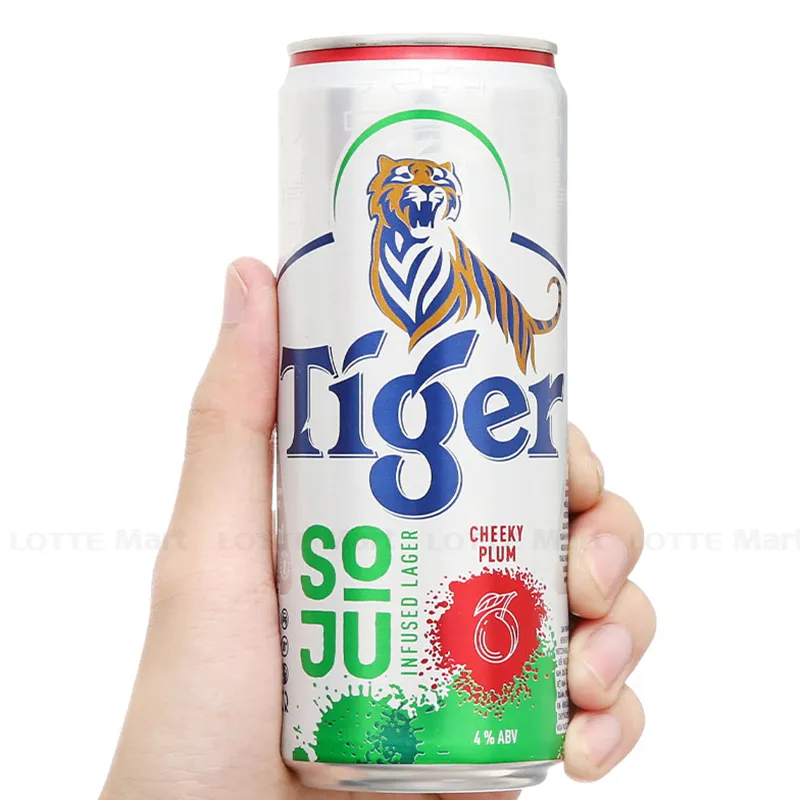 Tiger Soju Infused Lager Cheeky Plum Beer 320ML x 3 Cans