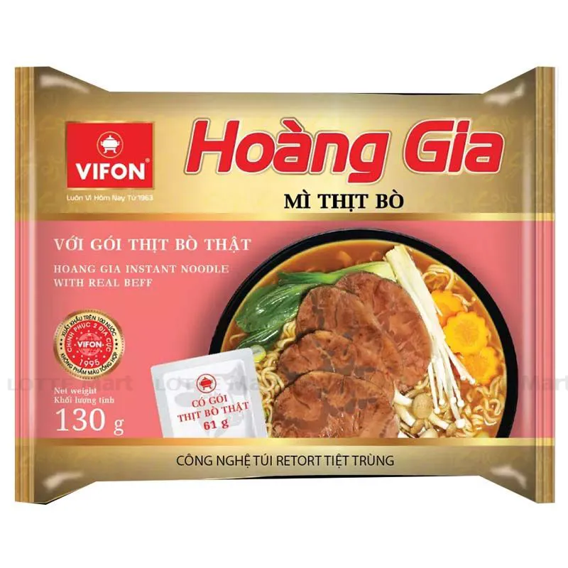 Mì Thịt Bò Hoàng Gia Gói 130G