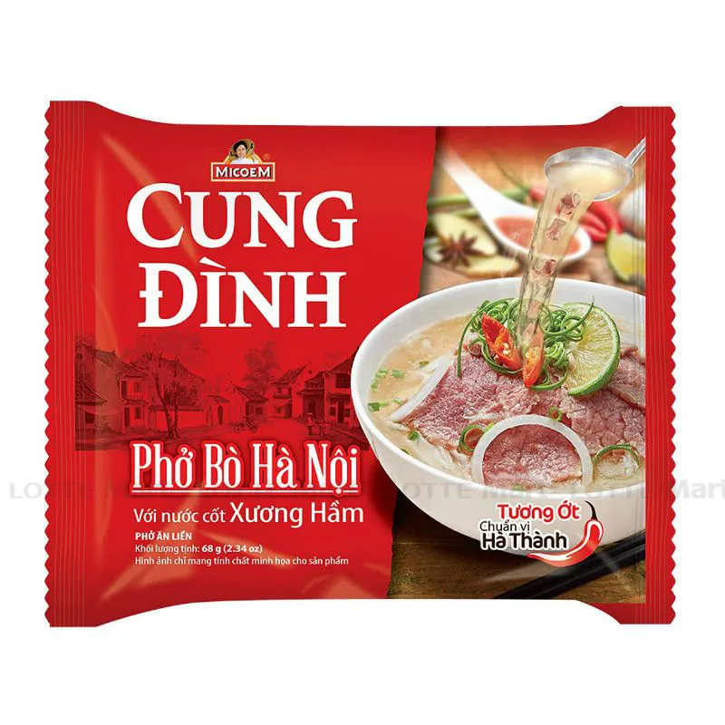 Phở Bò Cung Đình Gói 68G