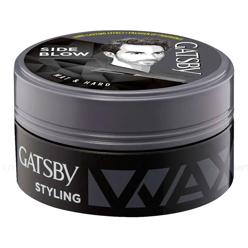 Sáp vuốt tóc nam mùi thơm mềm chính hãng Gatsby Styling Wax Hard & Free  vuốt tóc khô giá rẻ loại mềm bóng tóc hộp sáp lọ to 75g, nhỏ 25g giữ