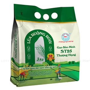 Gạo Bảo Minh ST25 Lúa Ruộng Rươi Túi 3kg