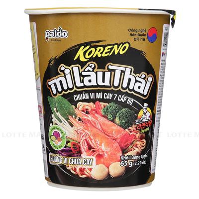 Mì Lẩu Thái Koreno Hương Vị Chua Cay Ly 65g